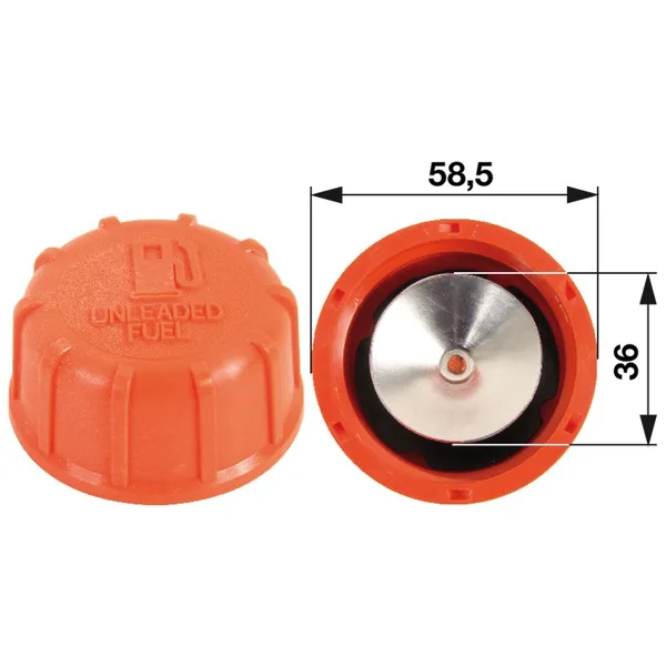 Poklopac spremnika goriva VP 58,5 mm odgovara za Tecumseh 35355