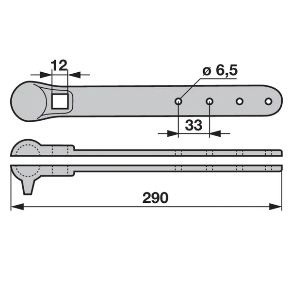 Traka klipnjača D 290 mm odgovara za Steyr 1192780039
