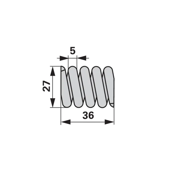 Tlačna opruga VP 27 x D 36 mm odgovara za Rapid 253019