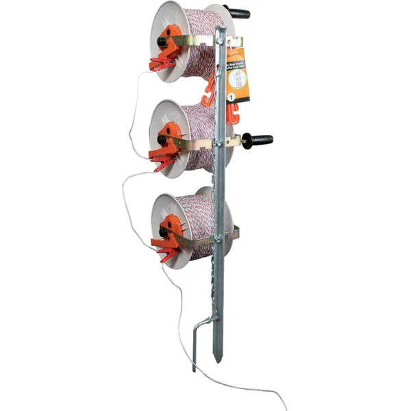 Montažni stup D 107 cm, s 3 praktična vitla, 400 m Vidoflex Gallagher 633046