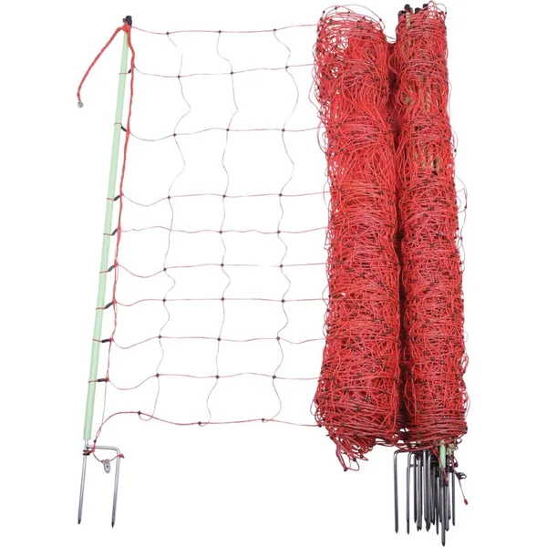 Mreža za pašnjake za ovce, V 120 cm, s 12 stupova s dvostrukim vrhom Ograda protiv vukova Euro Jumbo