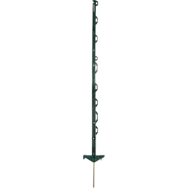 Stup za električnu ogradu RANGER, plastika, zelena, D 108 cm, 10 omči, 5 Komad Horizont 14380-5GN