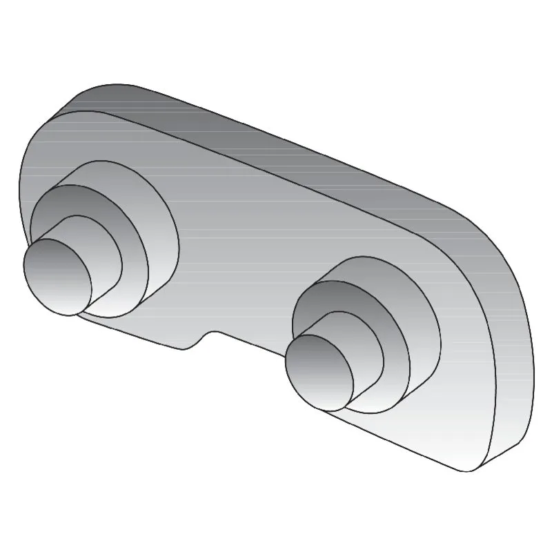 Utični element T .325 inča, S 1,6 mm, sa zakovicama, 20 Komad za lance Prillinger Utični element T .325 inča, S 1,6 mm, sa zakovicama, 20 Komad za lance Prillinger