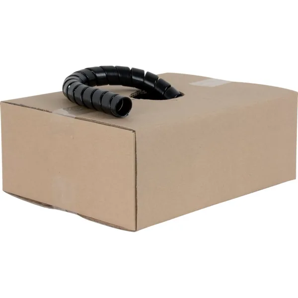 Zaštita za crijevo Spirala PE, UP 13 mm, VP 16 mm, crna, 50 m
