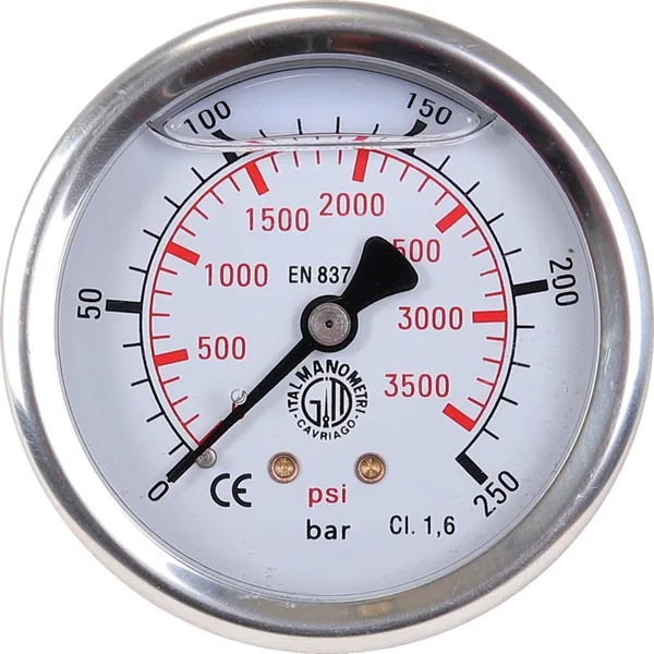 Manometar 250 bara, Ø 63 mm, G1/4 H