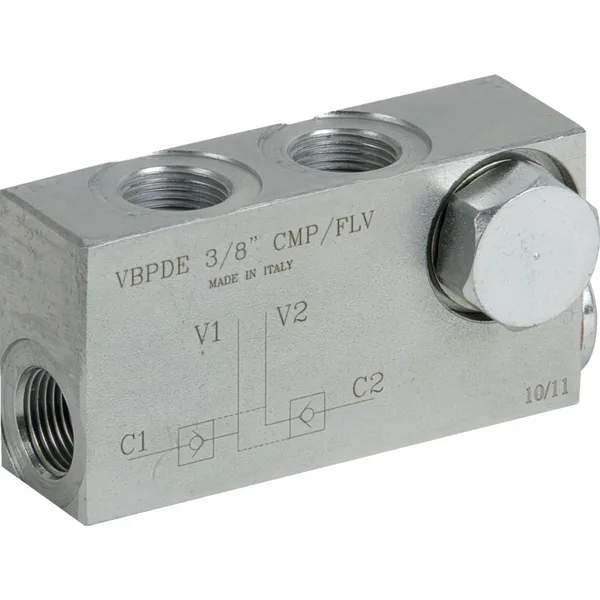 Zaporni blok udvostručen, VBPDE 3/8 L
