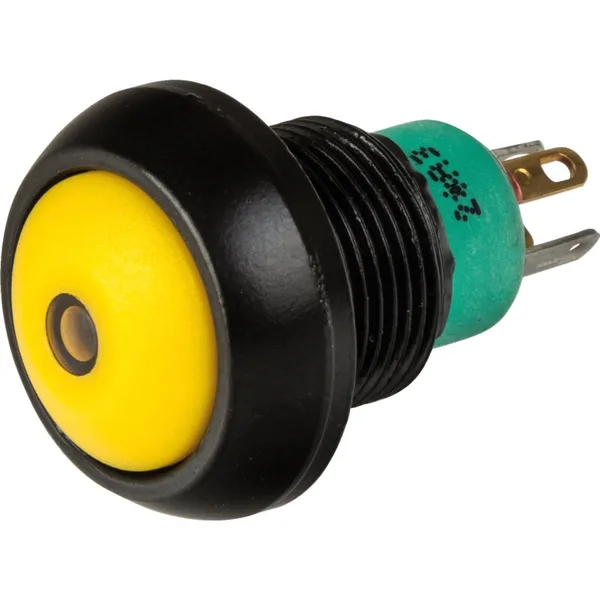 Pritisno dugme 12 V, 4 A, MOM (NO), s LED APEM