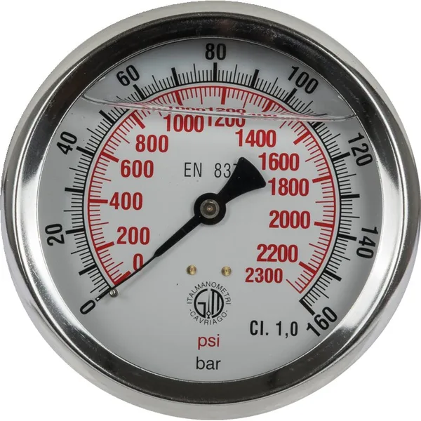 Manometer 160 bar, Dm 100 mm, G1/2 H
