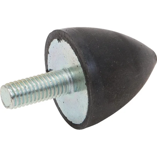 Odbojnik-guma/metal tip KP, promjera 25 x 20 mm, konusan 1x vanjski navoj M6 x 18 mm