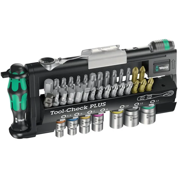 Set bitova odvijača 39-dijelni, Tool-Check Plus