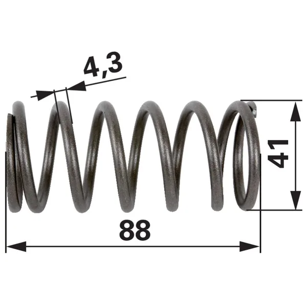 Opruga tlačna 36,75x4,25x85 mm