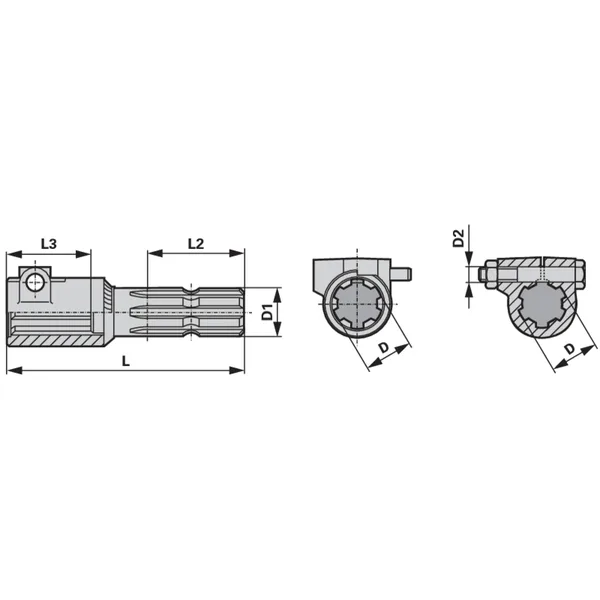 Adapter 168mm 1 3/4-20, 1 3/8-21 67.10.216 67.10.216