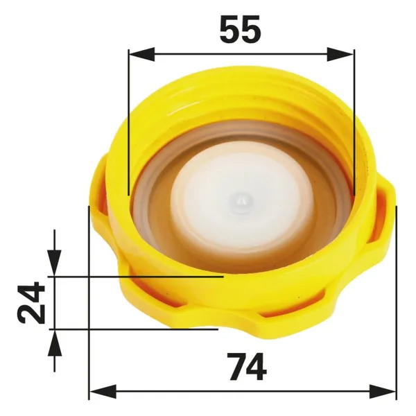 čep rezervoar 232
